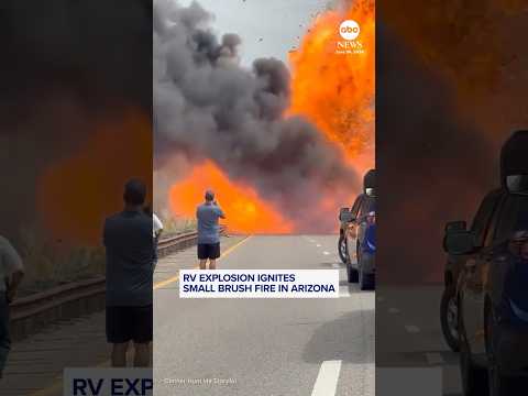 RV explosion ignites small brush fire in Arizona
