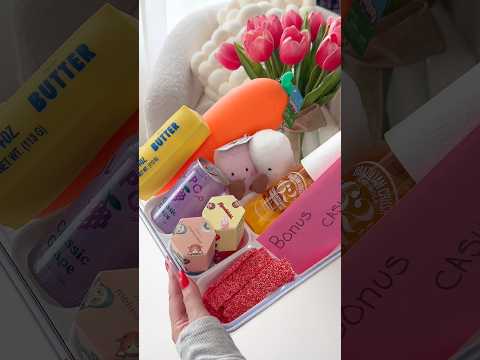 Babysitter gift box set up 🥕🥰 #asmr #restock #organized #preppy #aesthetic
