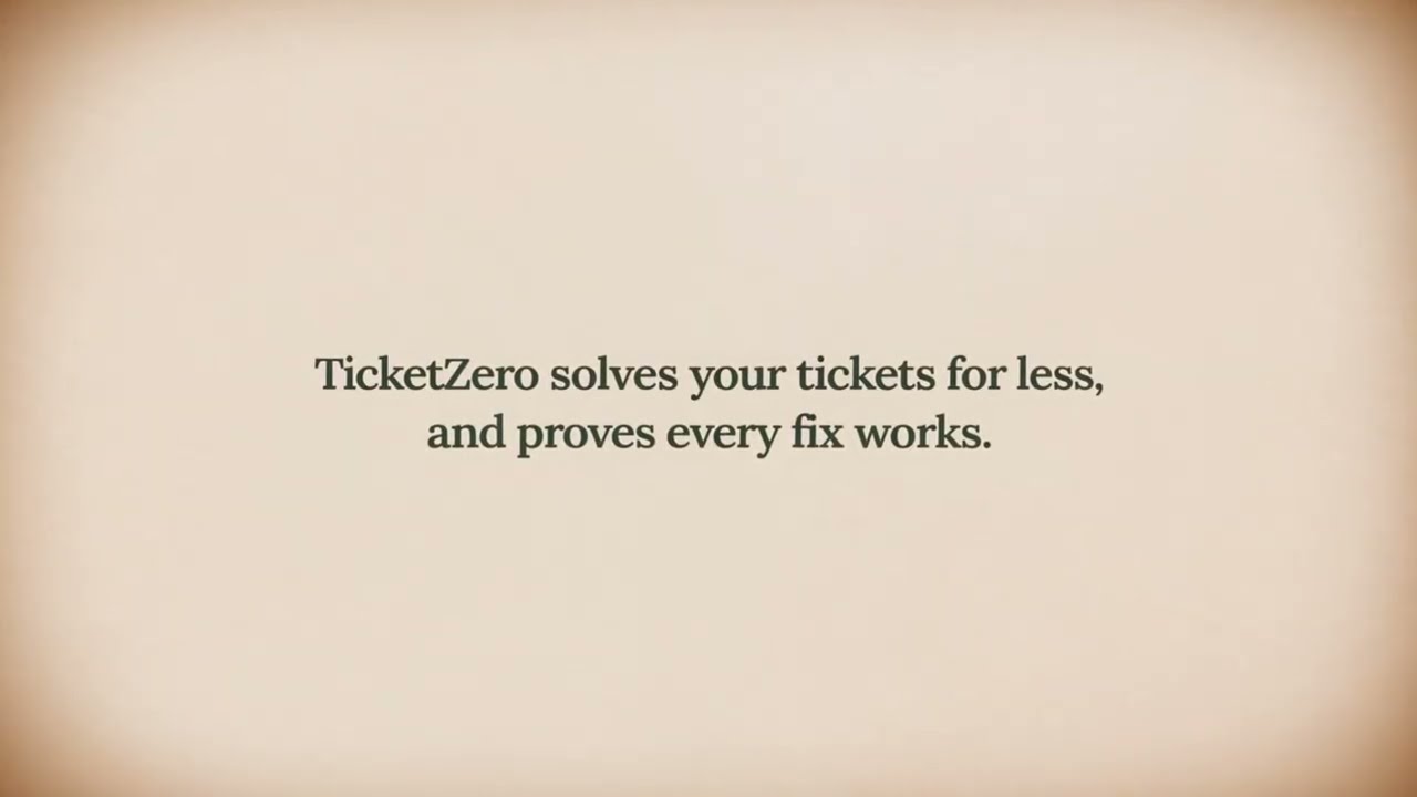 TicketZero project preview