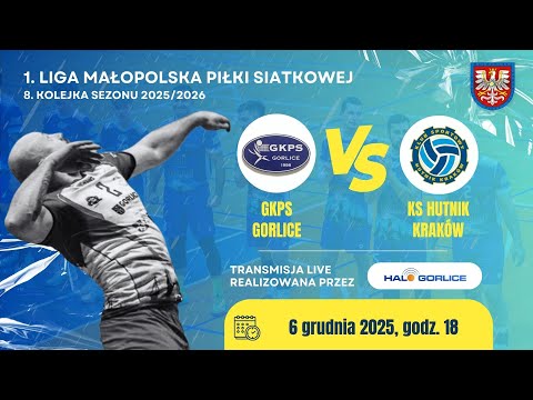Mecz 1. ligi siatkówki seniorów: GKPS Gorlice - KS Hutnik Kraków (6 grudnia 2025)