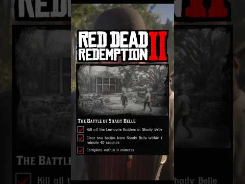 "The Battle of Shady Belle" GOLD Tips! #RDR2 #Shorts