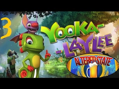 Lets Play Yooka-Laylee Part 3 - Learning New Moves and Flower Power!
