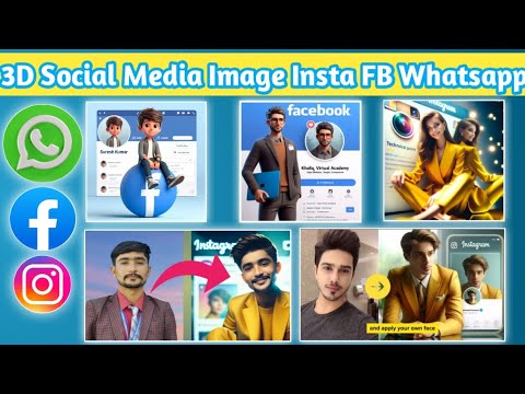 Facebook trending photo 2024 || bing ai generate viral portrait || 3D social media viral portrait