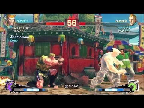 ACE・EIRIN [Guile] vs robin01 [Abel] SSF4 Japanese Online Ranked Matches - TRUE-HD
