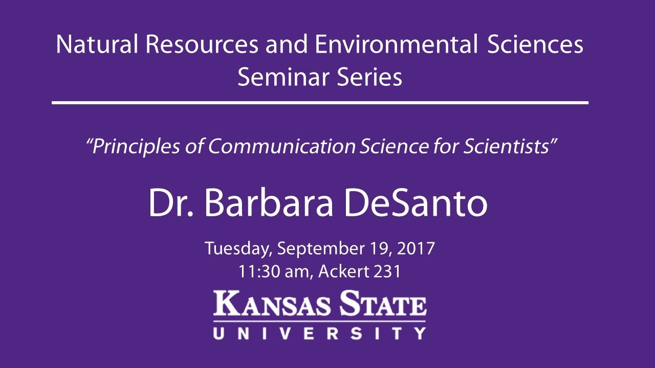 Principles of Communication Science for Scientists