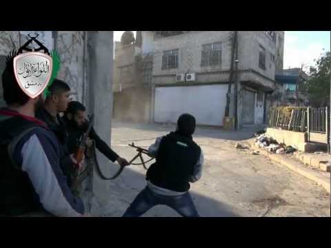 تصدي كتيبة البدر التابعة للواء الأول لمحاول قوات النظام والشبيحة التسلل إلى حي القابون في مدينة دمشق