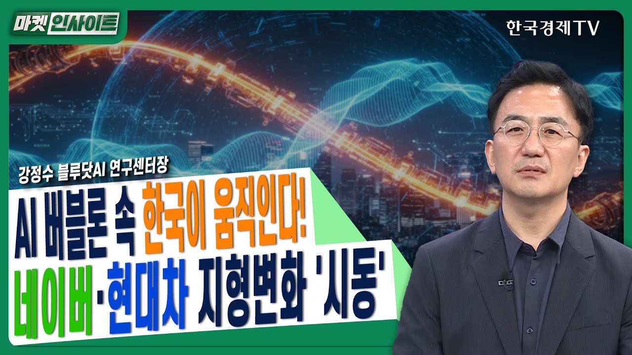 AI 버블론 속 한국이 움직인다! 네이버·현대차 지형변화 '시동'ㅣ강정수 블루닷AI 연구센터장ㅣ#삼성전자 