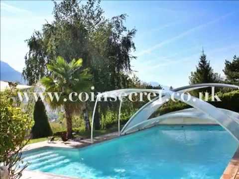 Annecy le Vieux, View at Lake Annecy, holiday rental with private pool.  Sleeps 8