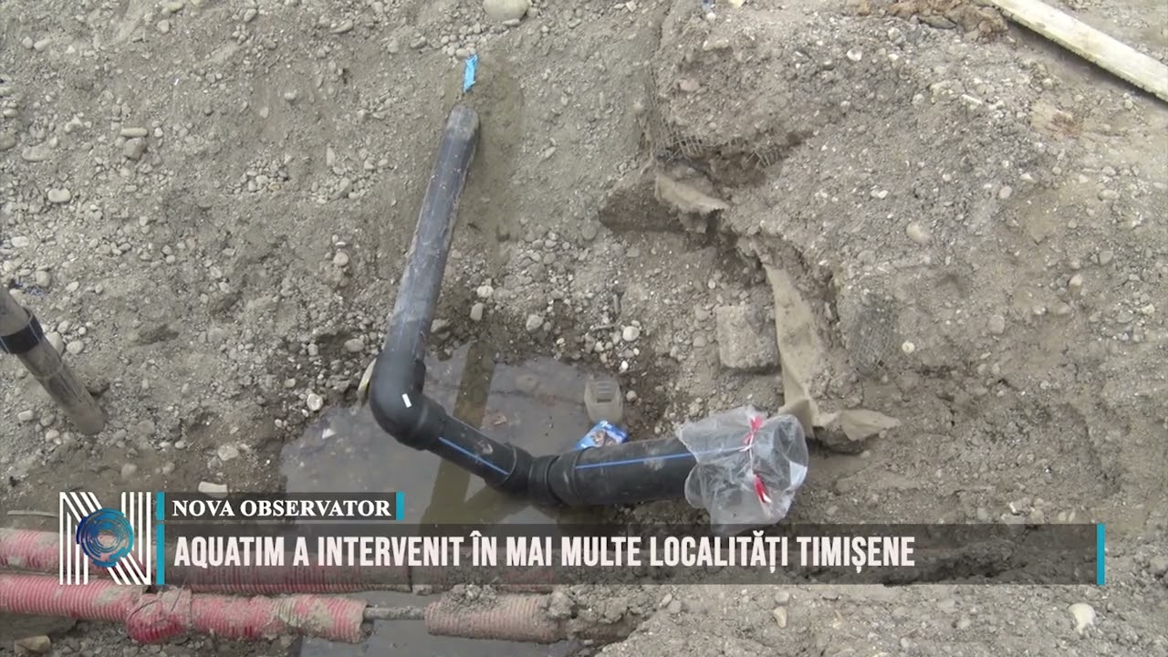 Aquatim a intervenit în mai multe localități timișene