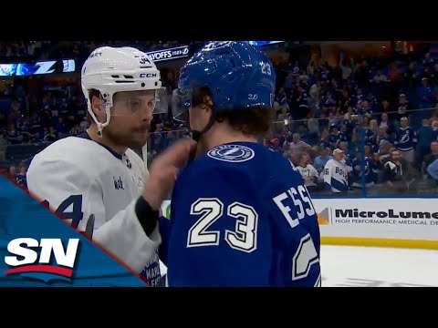 Maple Leafs And Lightning Exchange Handshakes Following Toronto's Game 6 Victory