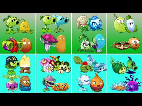 08 Team 03 Plants Attack & 01 Plant Defense Max Level - Who Will Win? - PvZ 2 Team 04 Plant