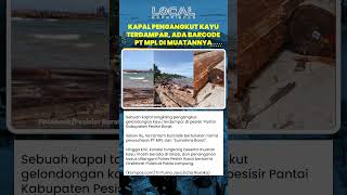 Misteri Tongkang Gelondongan di Pesisir Barat, Perusahaan Mulai Terungkap