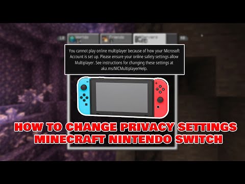 How To Change 'Privacy Settings' For Minecraft Nintendo Switch Edition