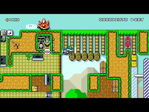 Cannon Elevator puzzle [v3] by Arnoud - Super Mario Maker