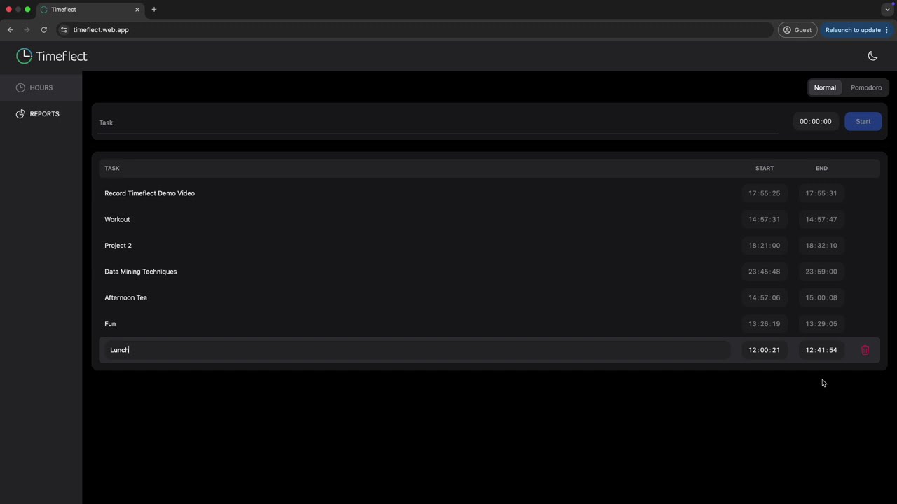 Introducing Timeflect