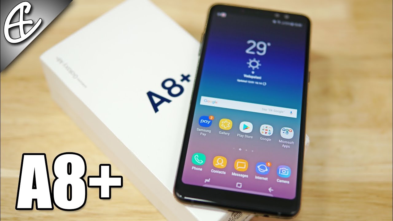 Samsung Galaxy A8 Plus | A8+ (2018) (Dual Selfie Cam | Infinity Display) - Unboxing & Benchmarks!
