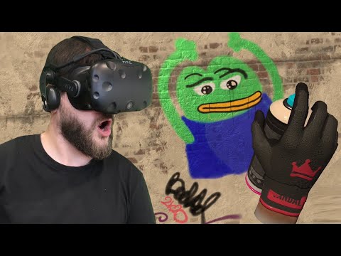 Widzowie popisali mi ścianę pod domem - Kingspray Graffiti VR (HTC VIVE VR)