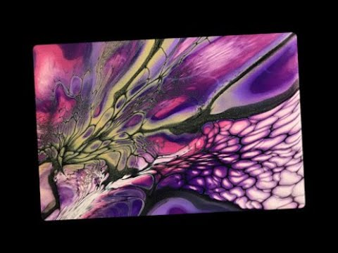 (319) Acrylic Fluid Painting - Bloom Pour - No Varnish part 2