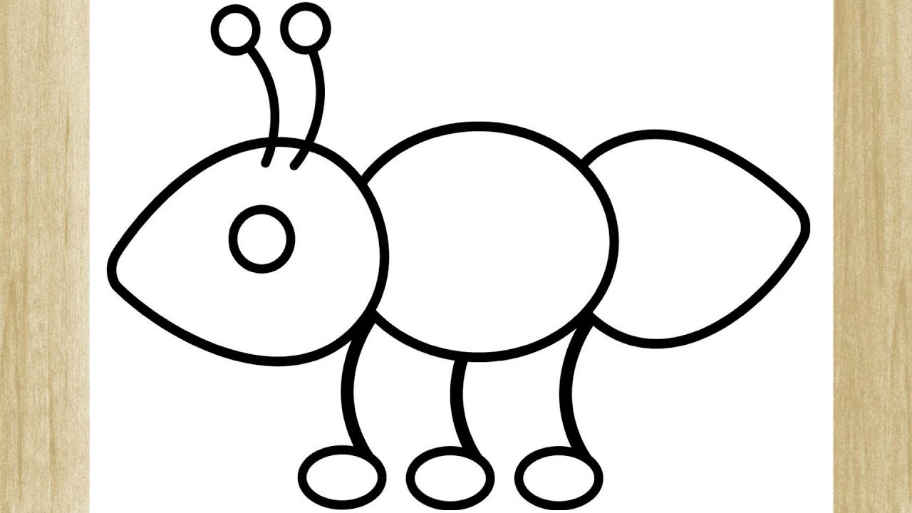 COMO DESENHAR UMA FORMIGA FACILMENTE