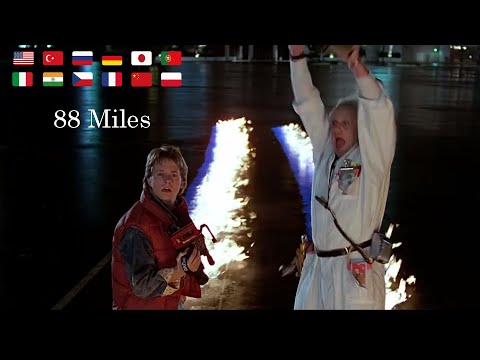 Back To The Future "88 Miles Per An Hour" in Different Languages