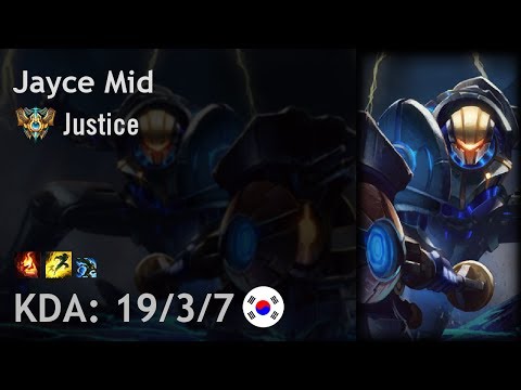 Jayce Mid vs Orianna - Justice - KR Challenger Patch 7.13