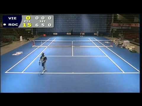 Vierin Matthieu colpo sotto le gambe vs Rochus Olivier - Challenger Courmayeur 2011