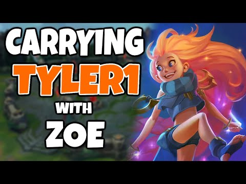 I carried Tyler1 closer to Challenger with some 1v9 Zoe gameplay | Challenger Zoe | 12.4