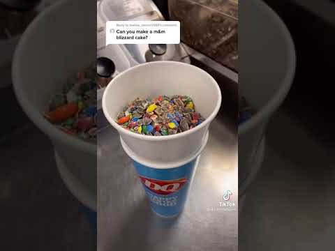 How To Make A M&M Blizzard Cake