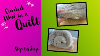 How to Make a Quilt with Carded Wool (Step by Step)