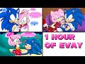 1 Hour of E-vay - Sonamy (Sonic x Amy) Comic Dub Compilation