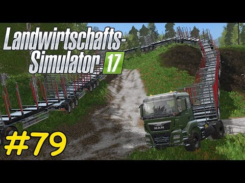 LS17 Forstwirtschaft Teil 79 - MIT DEN ANHÄNGERN über den ABHANG | Liongamer1