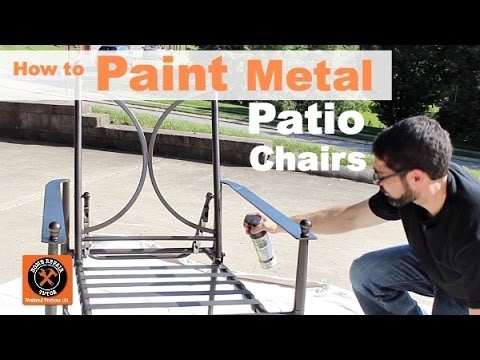 How to paint metal patio chairs