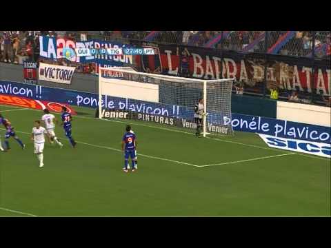 Cabezazo de Orban. Quilmes 0 - Tigre 0. Torneo Inicial 2012. Fecha 19. Fútbol Para Todos