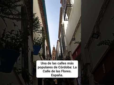 UNA DE LAS CALLES MÁS POPULARES DE CÓRDOBA: LA CALLE DE LAS FLORES. España.