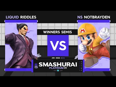 Smashurai Platinum #4 | Riddles (Kazuya) Vs. NotBrayden (Mario) Winners Semis