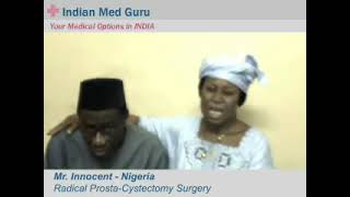 Mr. Innocent, Nigeria patient video testimonial India