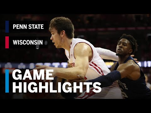 Highlights: Brevin Pritzl Scored 17 on 5-for-5 Shooting | Penn State vs. Wisconsin | March 2, 2019