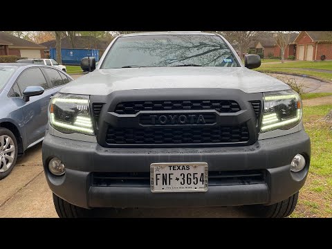 Update on Alpharex Tacoma headlights 2nd Gen + New Grill