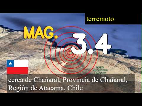 😱🚨  Terremoto cerca de Chañaral, Provincia de Chañaral, Región de Atacama, Chile actualizaciones en
