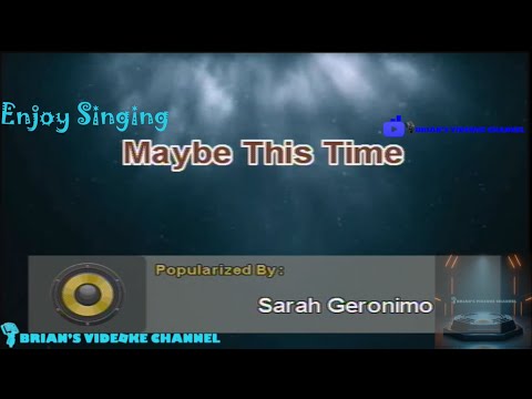 Maybe This Time - Sarah Geronimo