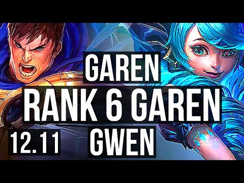 GAREN vs GWEN (TOP) | Rank 6 Garen | KR Master | 12.11
