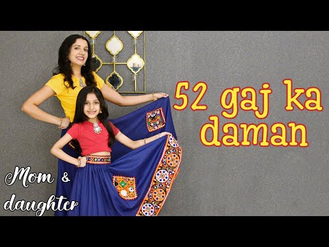 52 gaj ka daman | Renuka Panwar | mom daughter dance | Nivi and Ishanvi | Laasya dance choreography