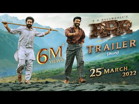 RRR Trailer (Telugu) - NTR, Ram Charan, Ajay Devgn, Alia Bhatt | SS Rajamouli | 25th March 2022