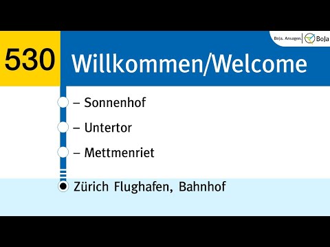 Postauto/ZVV Ansagen | 530 Bülach - Zürich Flughafen | BoJa Ansagen