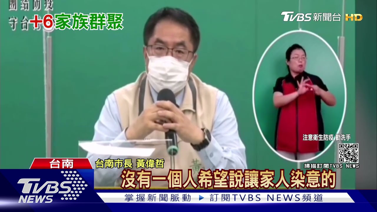 台南28日再添6本土個案 西港、白河兩家庭各3人確診