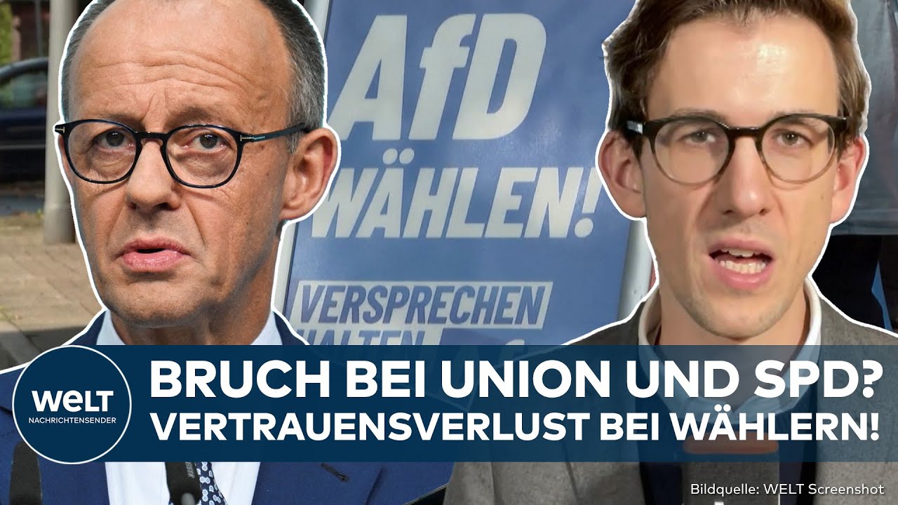 DEUTSCHLAND: Bruch bei Union und SPD? Merz angezählt? Hammer-Umfrage zur Koalition!