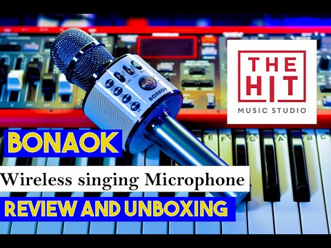 BONAOK Wireless Bluetooth Karaoke Microphone,3-in-1 Unboxing and Review