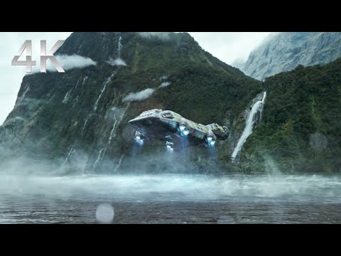 Landing on alien planet - Alien: Covenant (2017) 4K