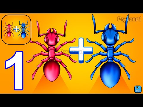 Merge Master - Ant Fusion - Gameplay Walkthrough Part 1 Tutorial Level 1-10 (iOS, Android Gameplay)