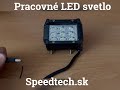 LED pracovné svetlo - 9x3W LED / 10-30V / ECE R10 (96x91x65mm) - Video Youtube